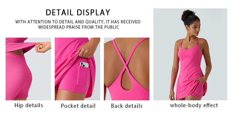 🔥Last day promotion🔥Plush Backless Active Dress-Easy Peezy Edition