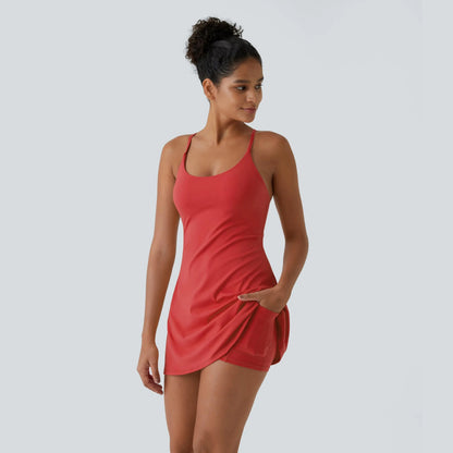 🔥Last day promotion🔥Plush Backless Active Dress-Easy Peezy Edition