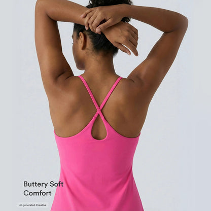 🔥Last day promotion🔥Plush Backless Active Dress-Easy Peezy Edition