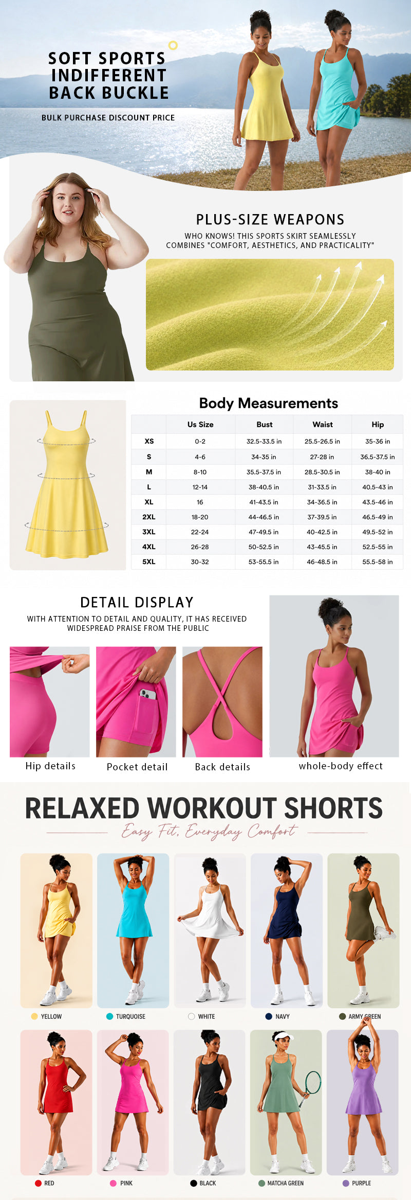 🔥Last day promotion🔥Plush Backless Active Dress-Easy Peezy Edition